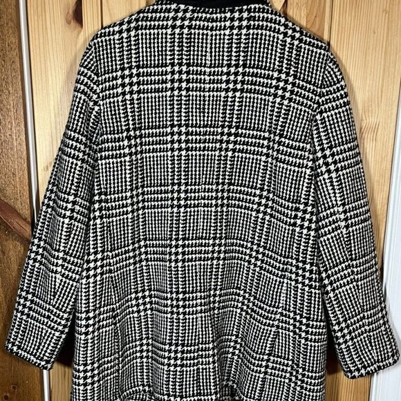 Talbots Coat Women’s Plus Size 18 Houndstooth Academia Woven Career Classic NWOT - Picture 8 of 8